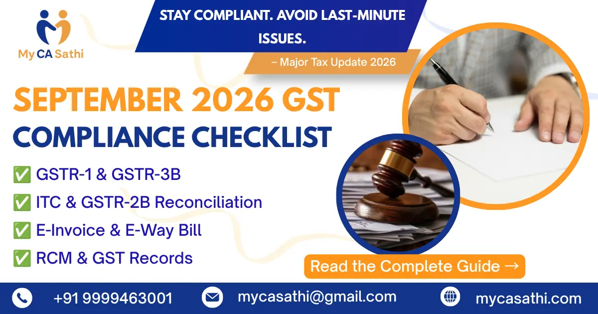 September GST Compliance Checklist for Businesses: Key Checks for 2026