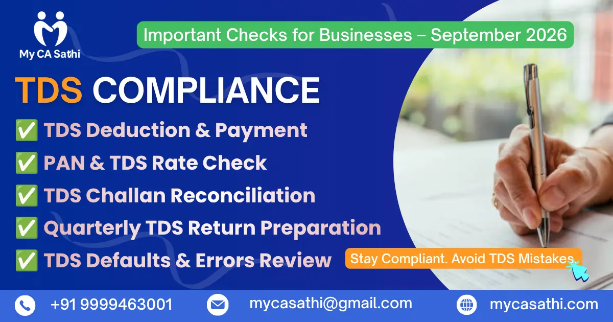 TDS Compliance in September 2026: Important Checks for Businesses