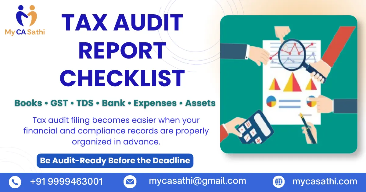 Tax Audit Report Checklist: Documents to Keep Ready Before Filing