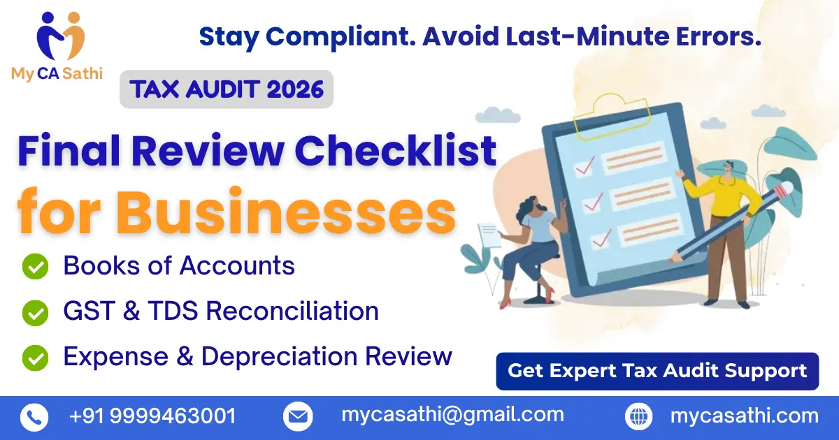 Tax Audit Final Review Checklist for Businesses – Before 21 October 2026
